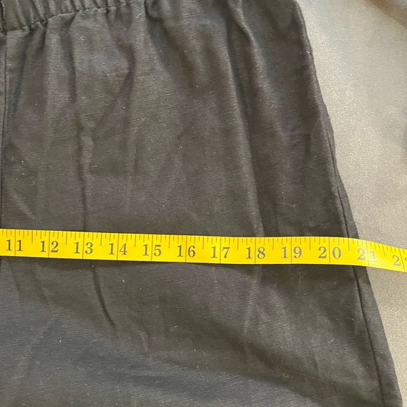 Hot Cotton Womens Linen Cotton Pull On Comfy  Black Pants Size M - Picture 10 of 11
